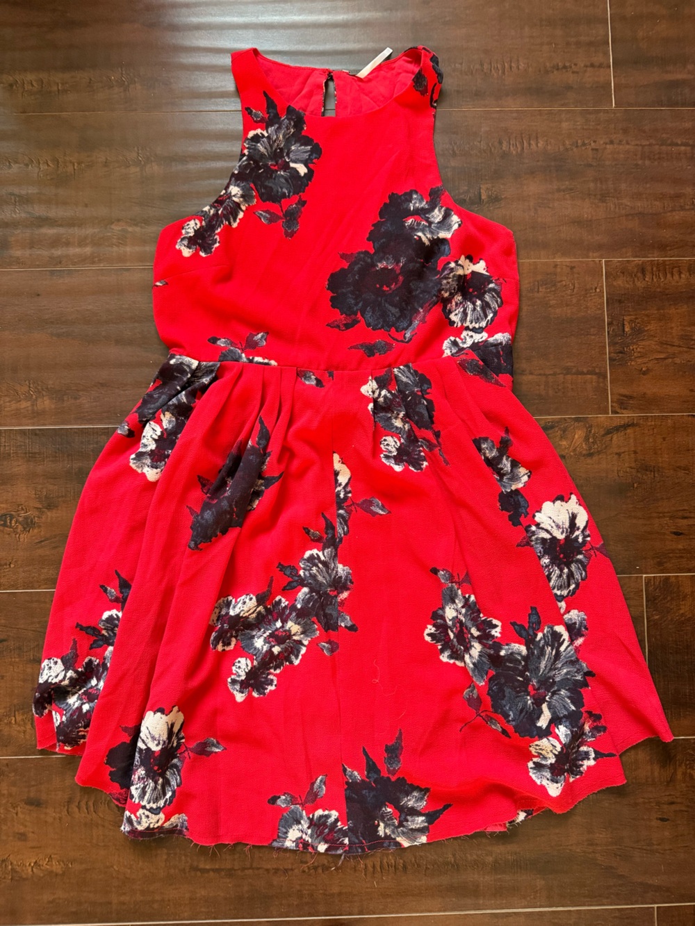 Free People Red Floral Dress